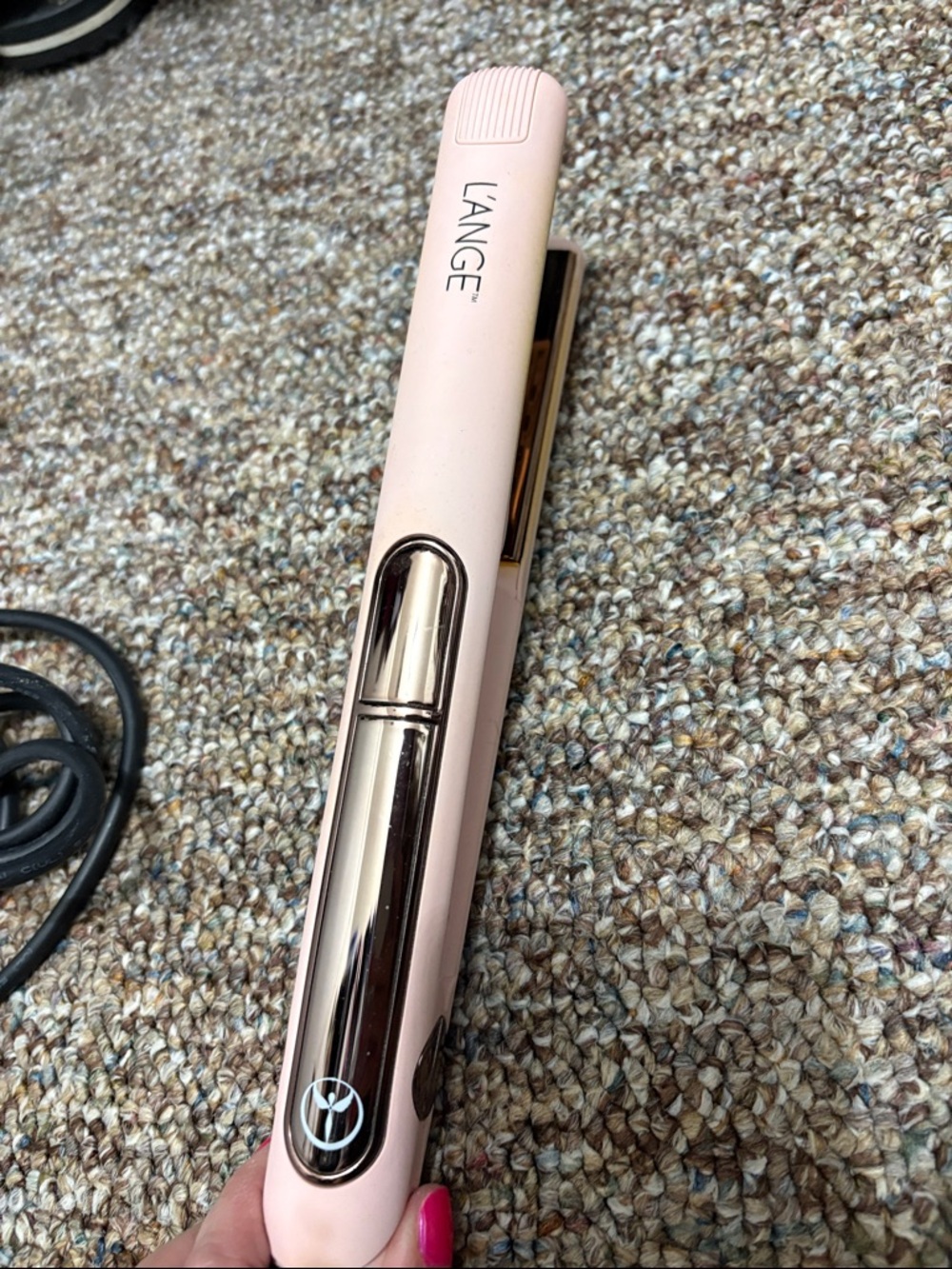 Lange Pink Rose Gold Hair Straightener